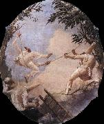TIEPOLO, Giovanni Domenico The Swing of Pulcinella oil painting reproduction